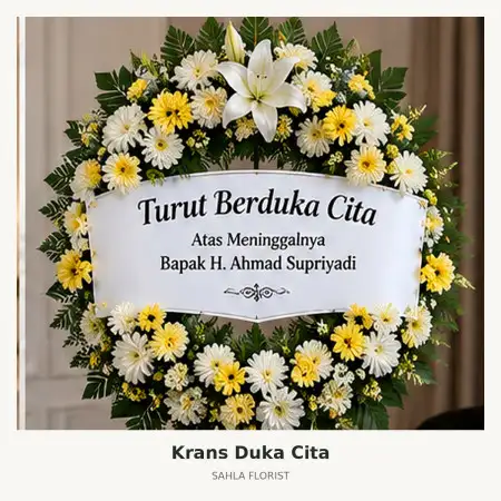 Krans Bunga Duka Kota Kasablanka